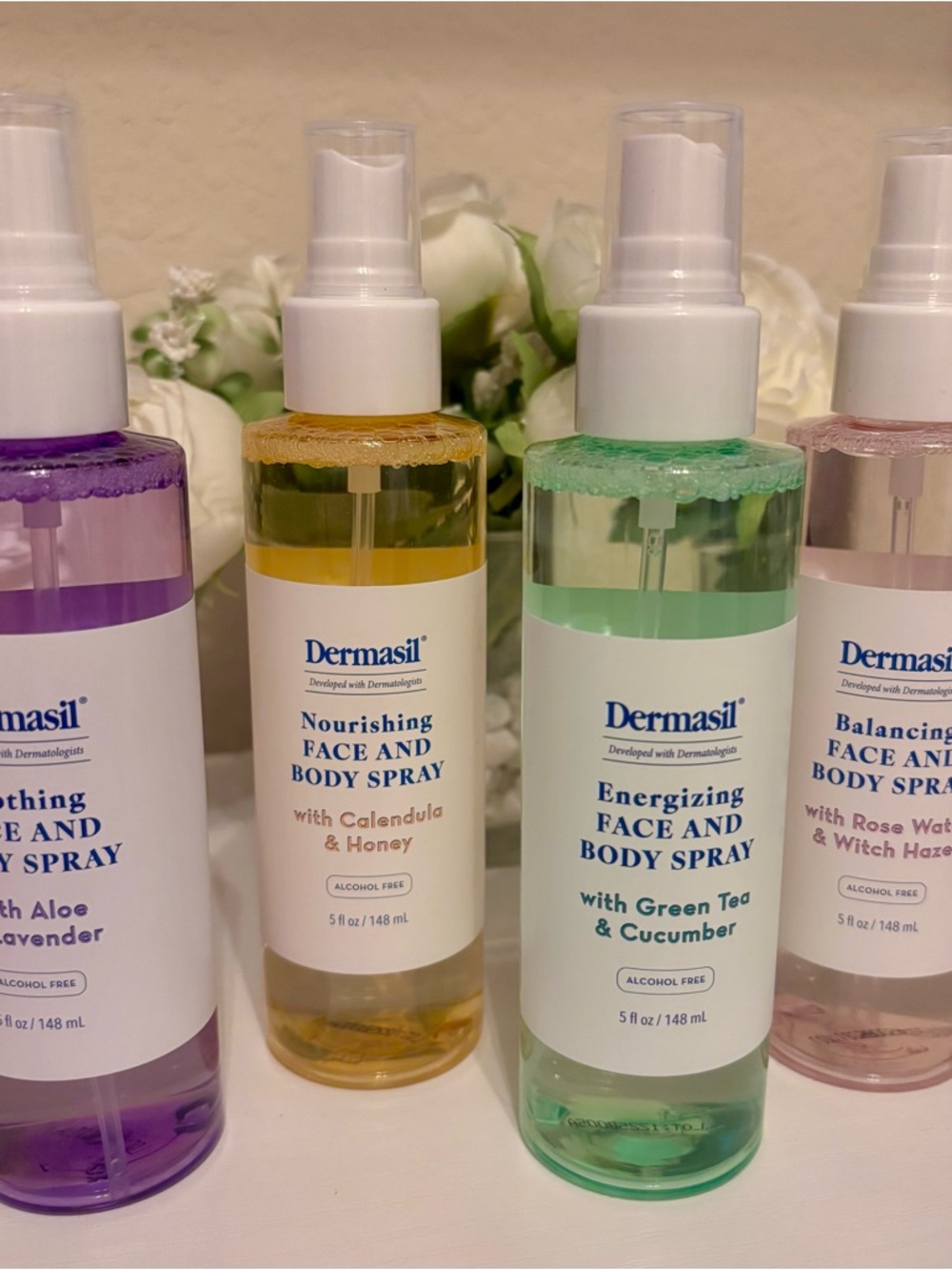 !Viral Item! Set of 4 Dermasil Facial Sprays